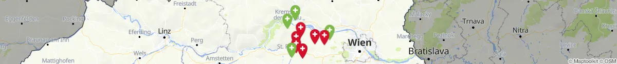 Map view for Pharmacies emergency services nearby Sitzenberg-Reidling (Tulln, Niederösterreich)
